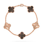 CLOVER 5 MOTIF GRAY MOP BRACELET COLLECTION