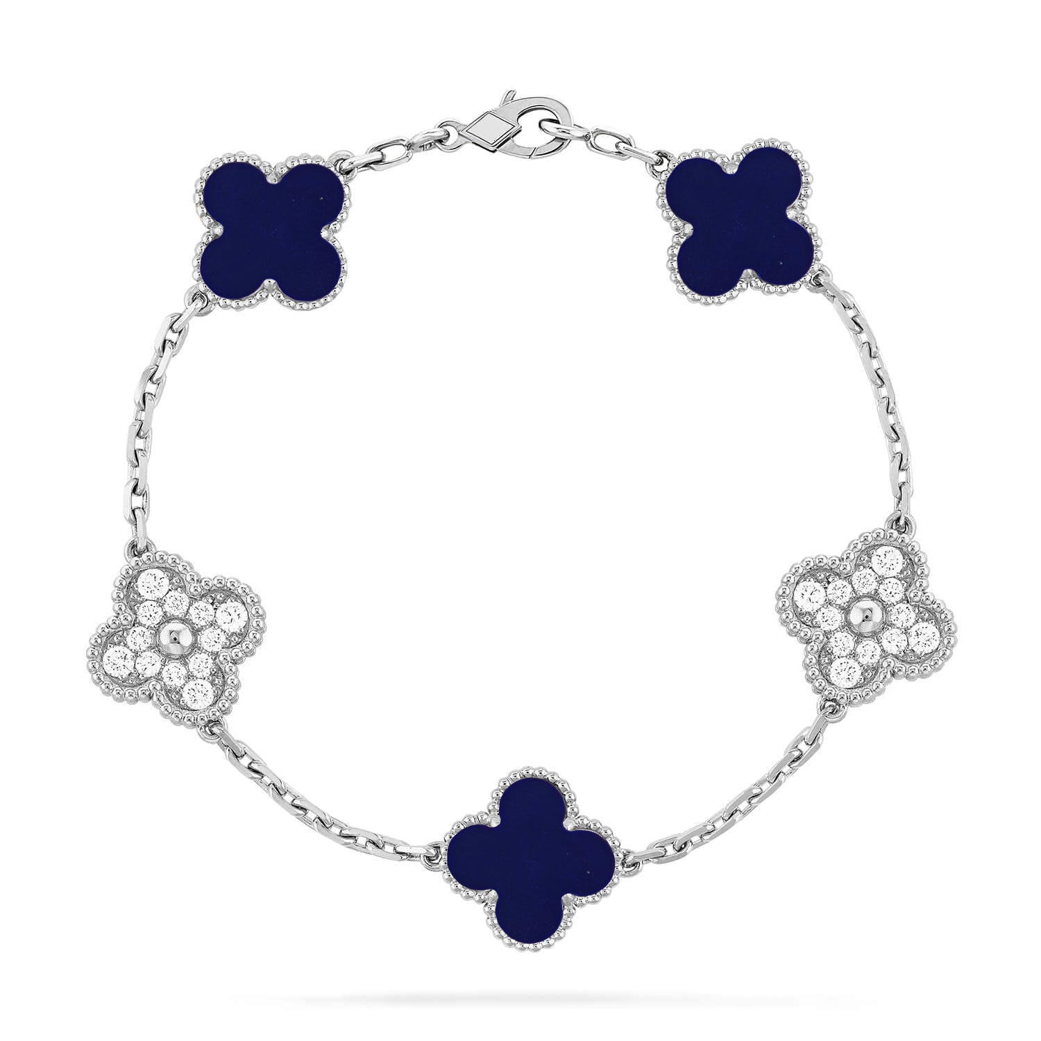 CLOVER 5 MOTIF LAPIS LAZULI BRACELET COLLECTION
