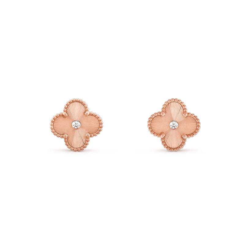 CLOVER  15MM DIAMOND EARRINGS COLLECTION
