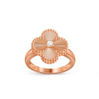 CLOVER DIAMOND RING ROSE GOLD COLLECTION