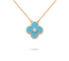 CLOVER 15MM DIAMOND SINGLE FLOWER NECKLACE COLLECTION