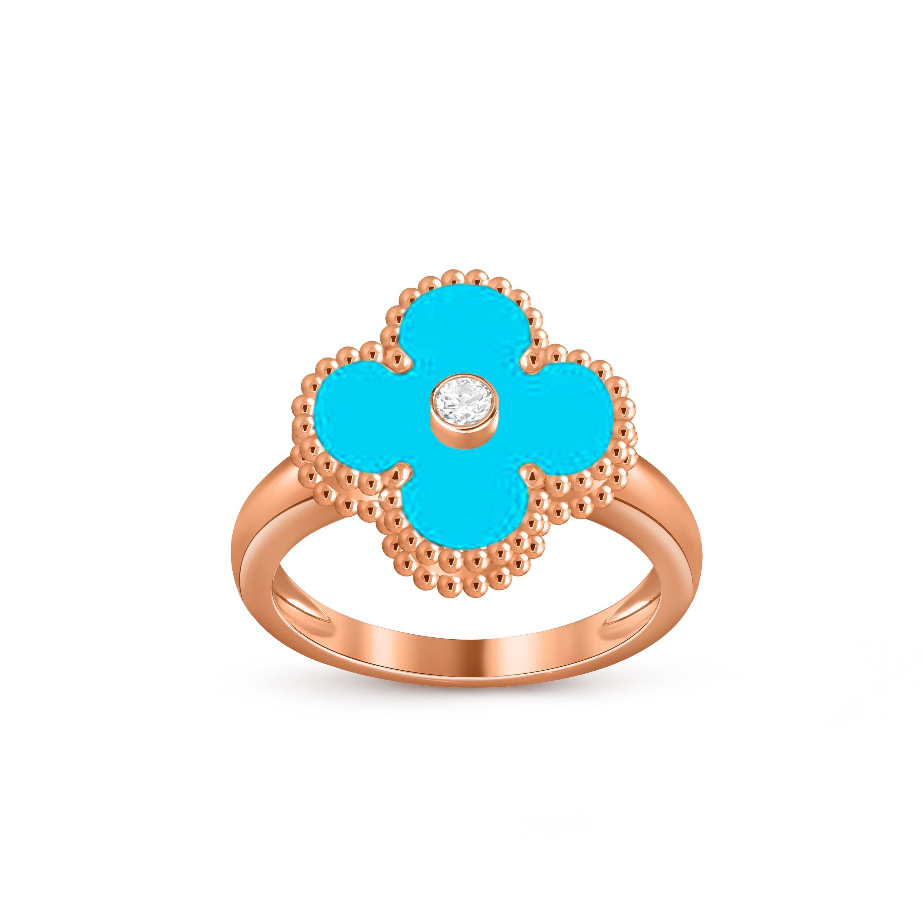 CLOVER DIAMOND RING ROSE GOLD COLLECTION