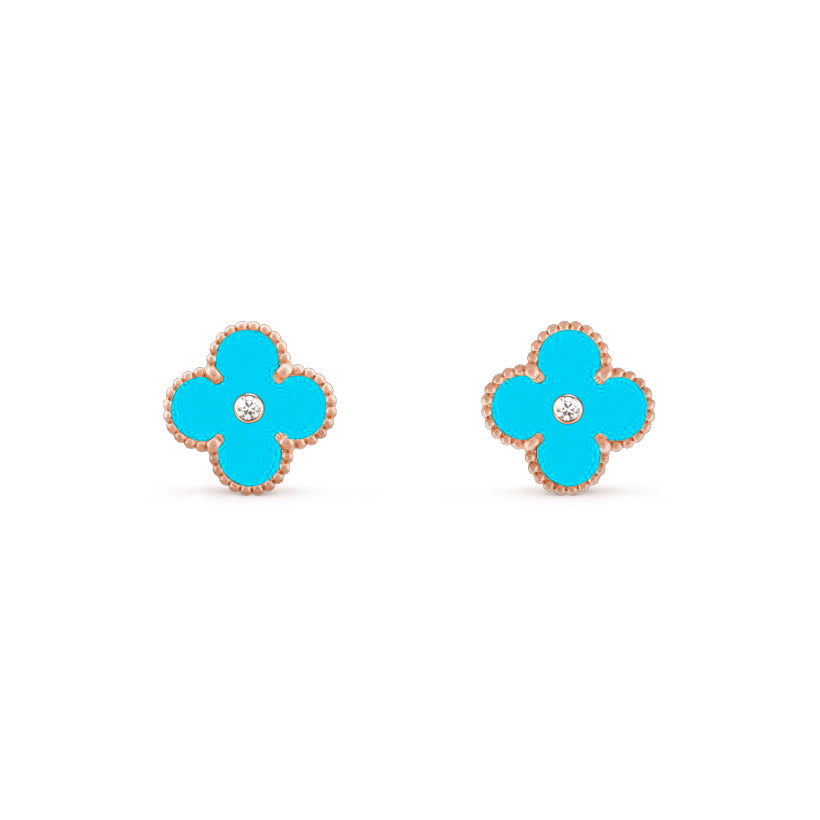 CLOVER  15MM DIAMOND EARRINGS COLLECTION