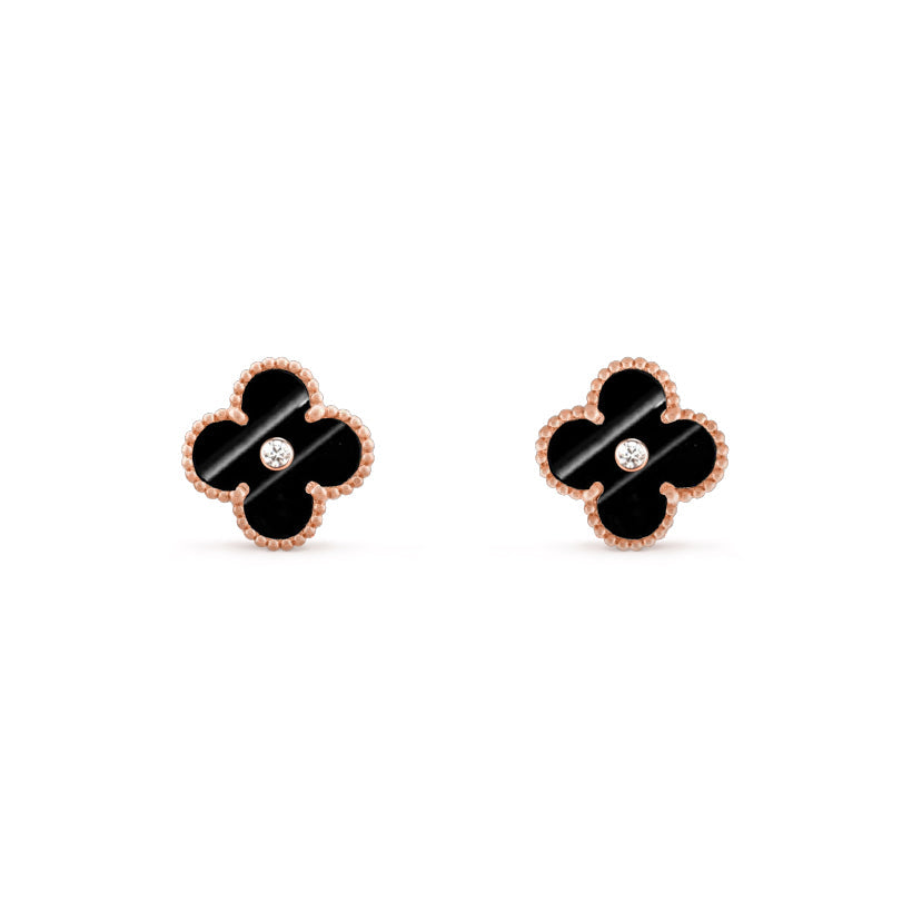 CLOVER  15MM DIAMOND EARRINGS COLLECTION