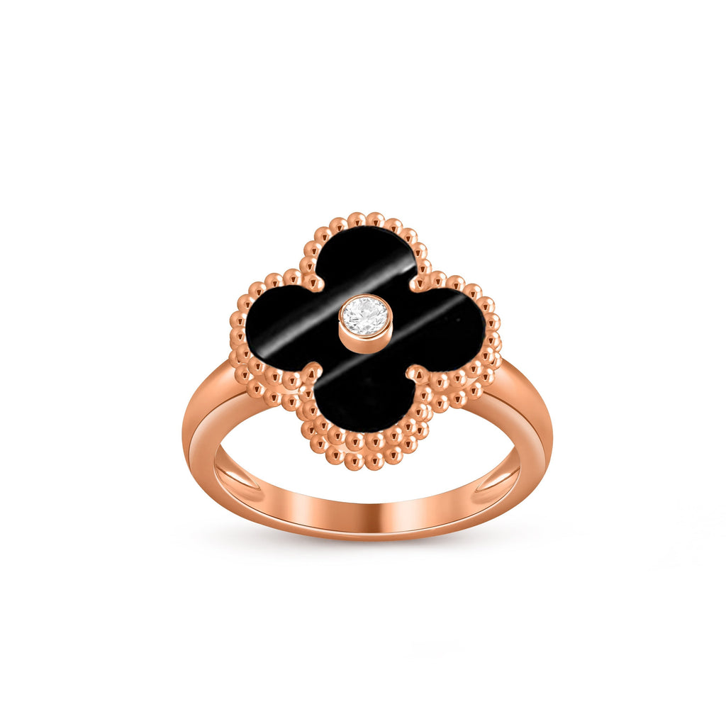 CLOVER DIAMOND RING ROSE GOLD COLLECTION