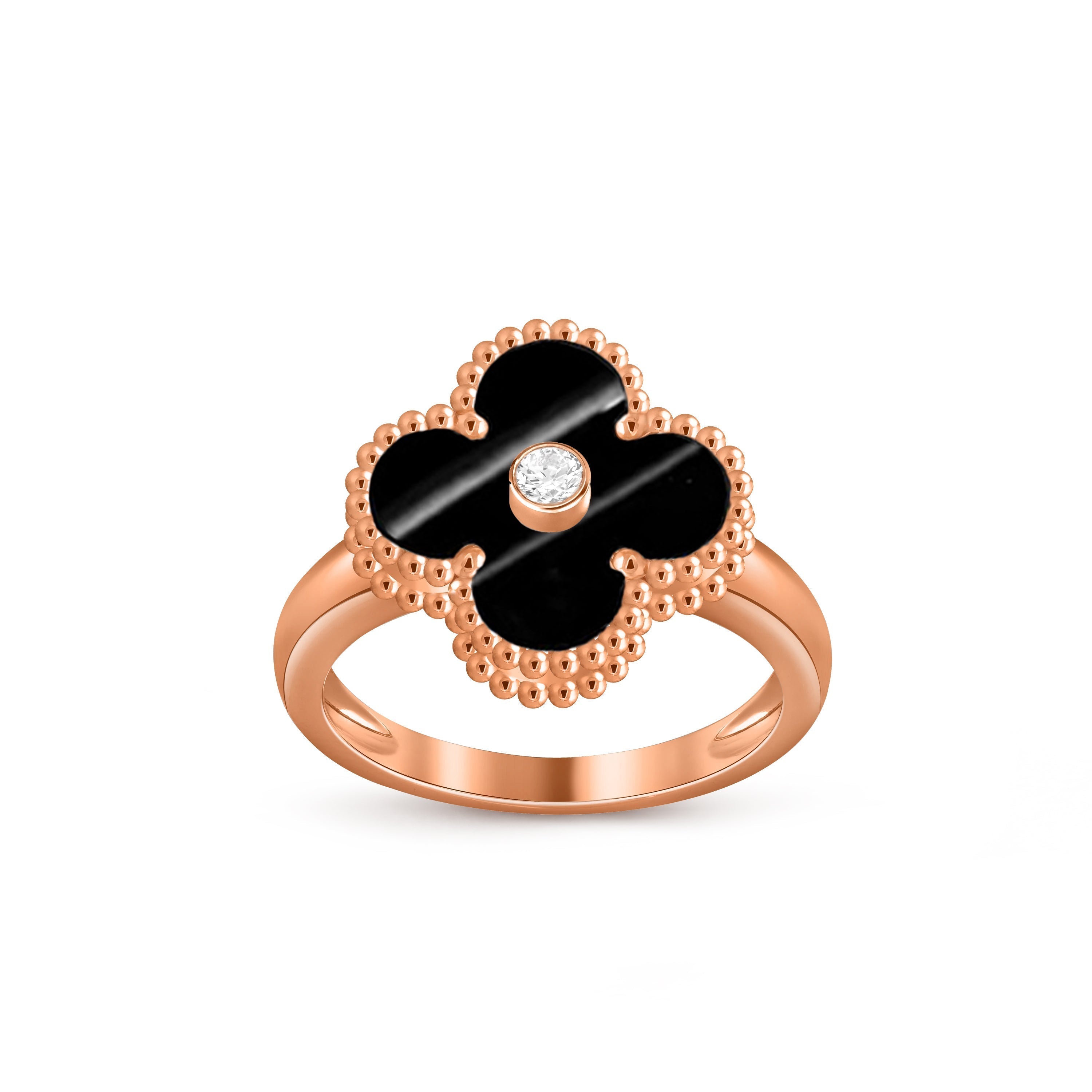 CLOVER DIAMOND RING ROSE GOLD COLLECTION