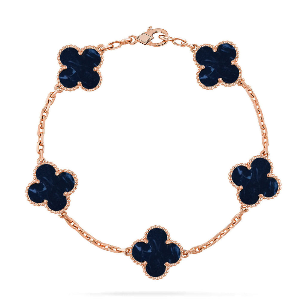 CLOVER 5 MOTIF PIETERSITE BRACELET COLLECTION