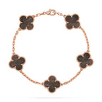 CLOVER 5 MOTIF GRAY MOP BRACELET COLLECTION