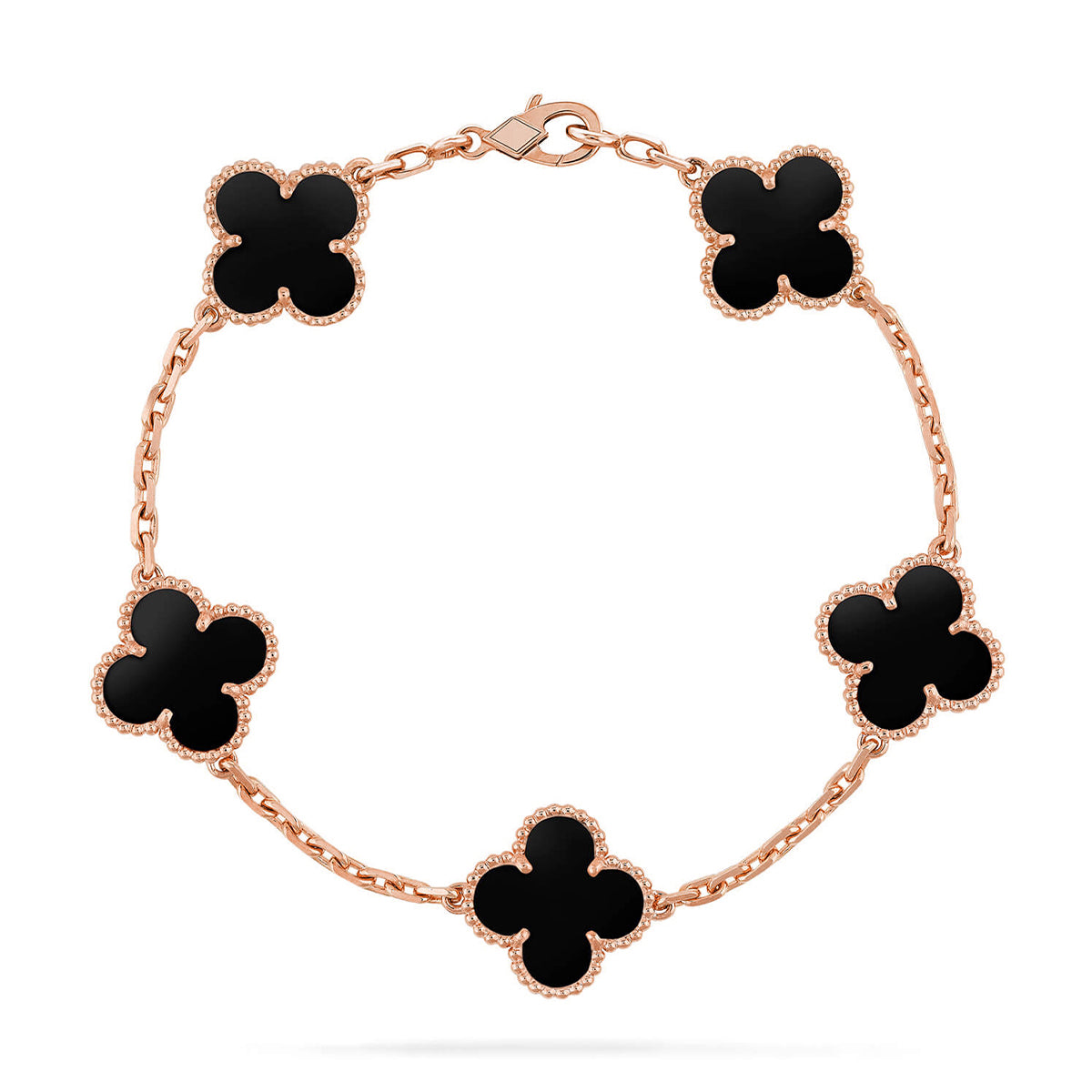 CLOVER 5 MOTIF ONYXS BRACELET COLLECTION