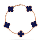 CLOVER 5 MOTIF LAPIS LAZULI BRACELET COLLECTION