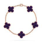 CLOVER 5 MOTIF PURPLE STRIPES BRACELET COLLECTION