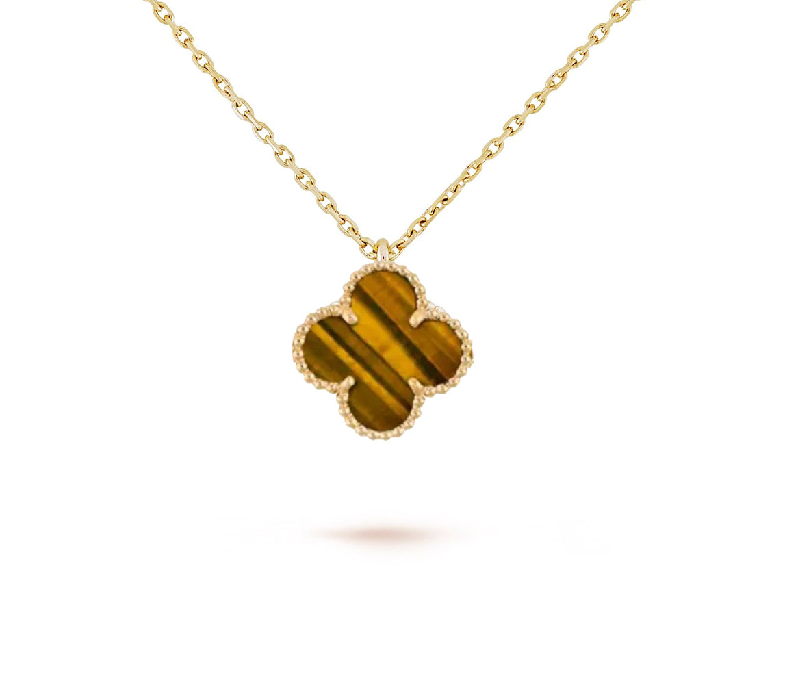 CLOVER MINI 9.5MM CARNELIANS NECKLACE COLLECTION
