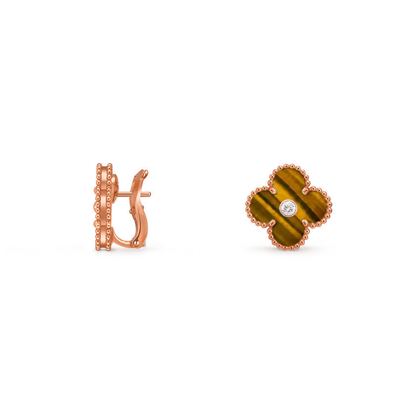 CLOVER 15MM MOP DIAMOND EARRINGS COLLECTION