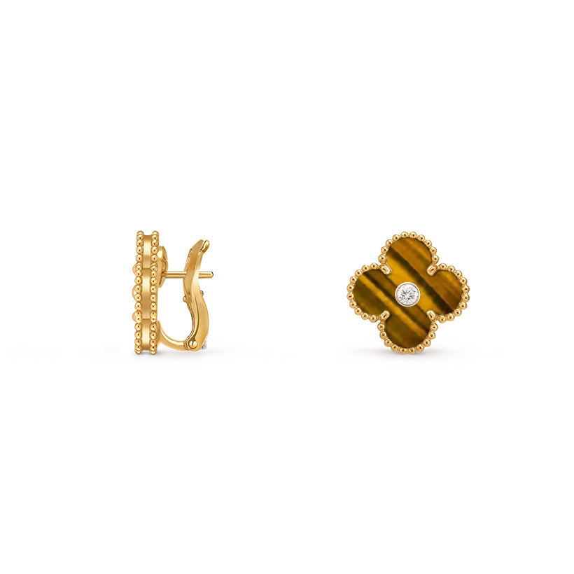 CLOVER 15MM MOP DIAMOND EARRINGS COLLECTION