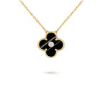CLOVER 15MM DIAMOND SINGLE FLOWER NECKLACE COLLECTION