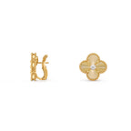 CLOVER 15MM MOP DIAMOND EARRINGS COLLECTION