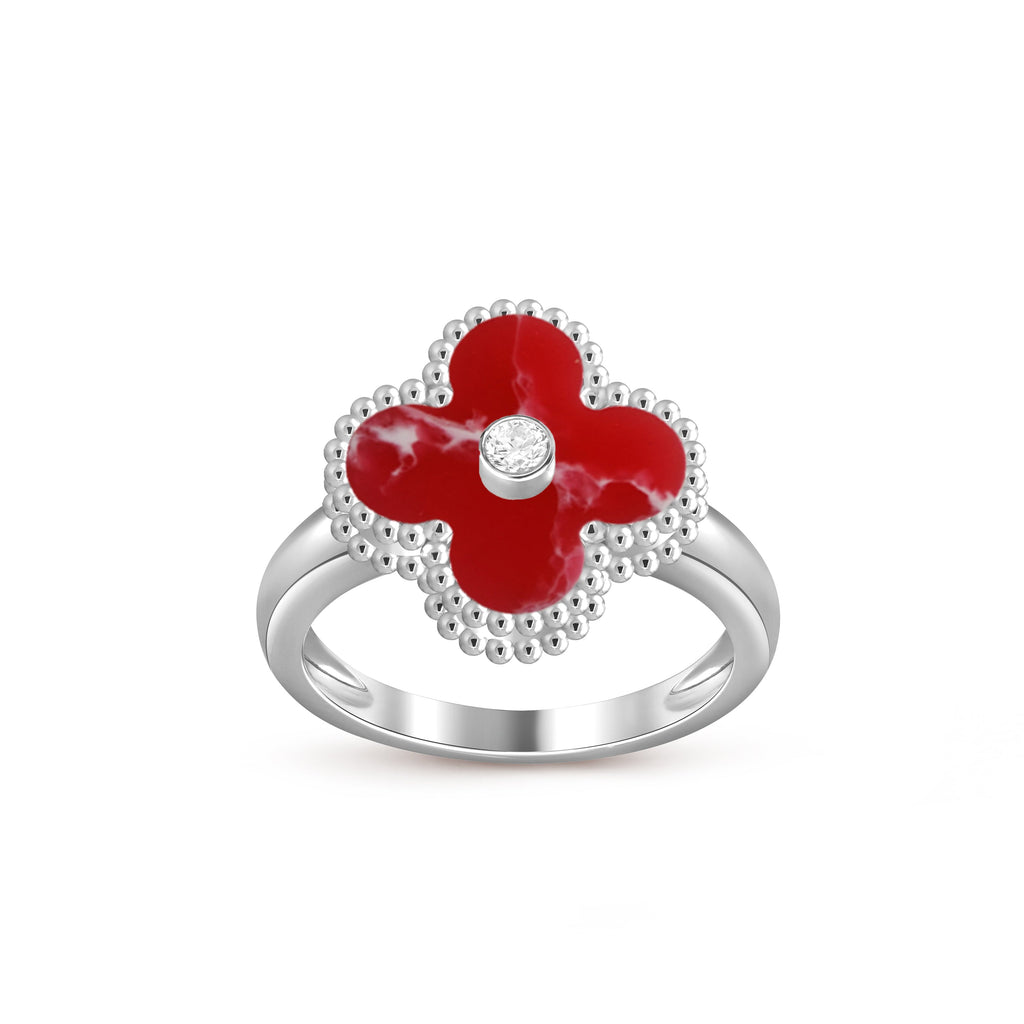 CLOVER SILVER DIOMND RING COLLECTION