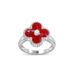 CLOVER SILVER DIOMND RING COLLECTION