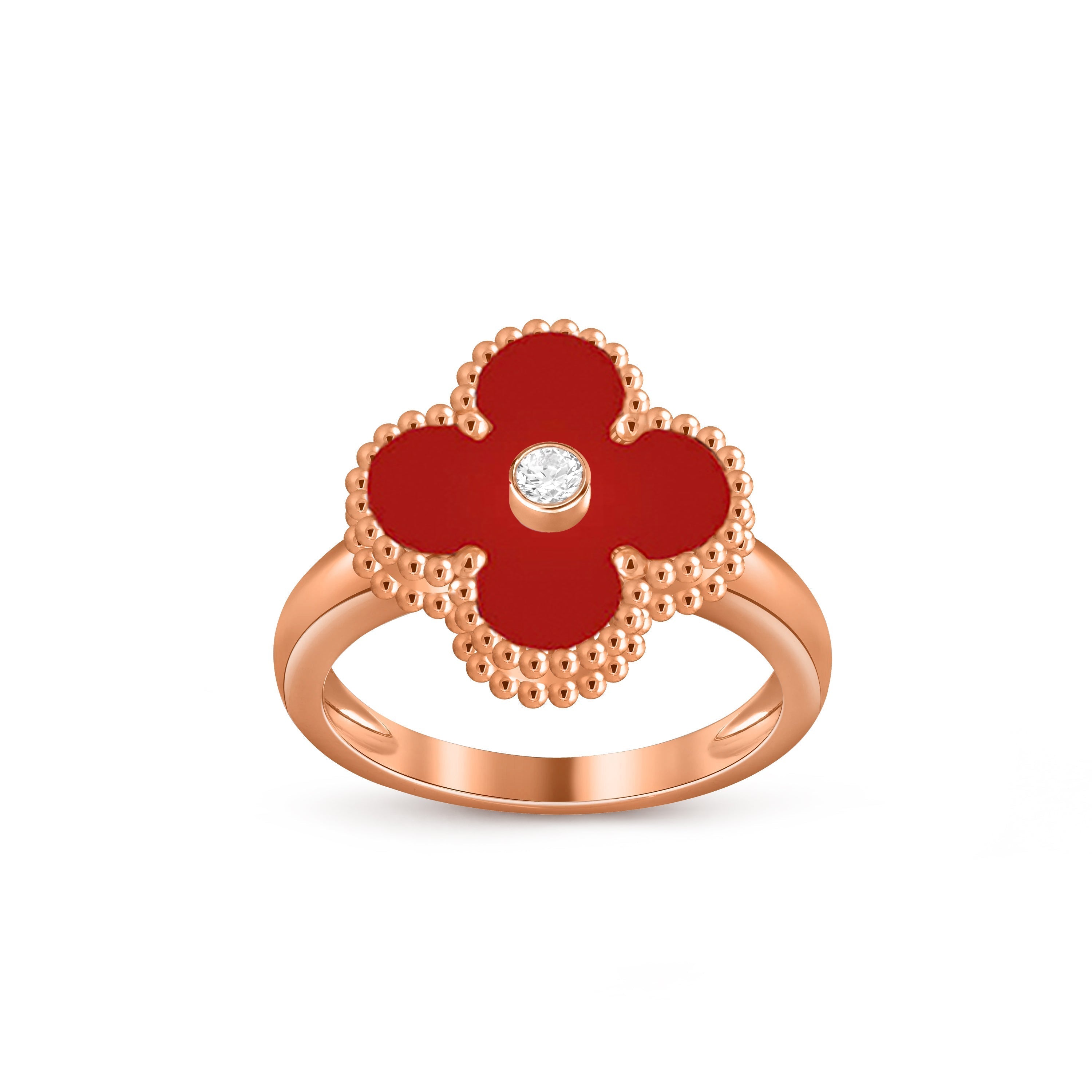 CLOVER DIAMOND RING ROSE GOLD COLLECTION