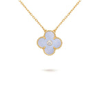 CLOVER 15MM DIAMOND SINGLE FLOWER NECKLACE COLLECTION