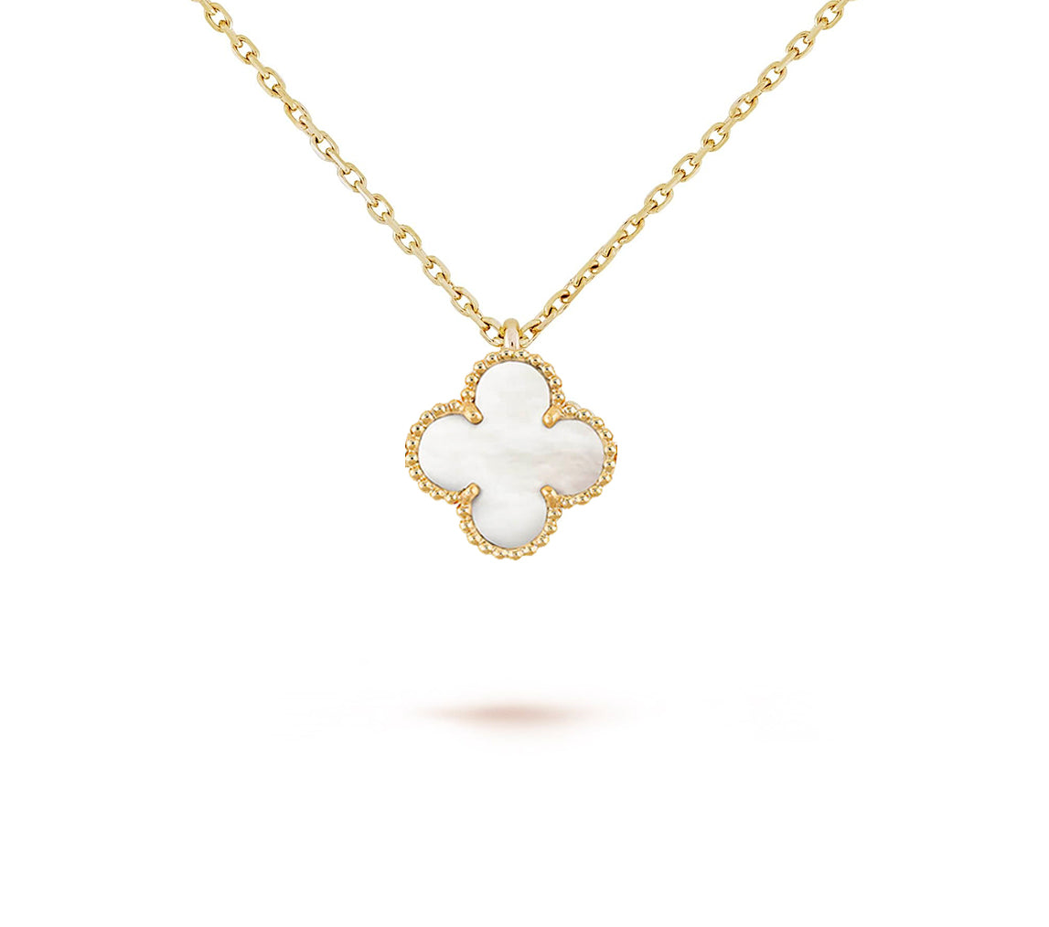 CLOVER MINI 9.5MM CARNELIANS NECKLACE COLLECTION