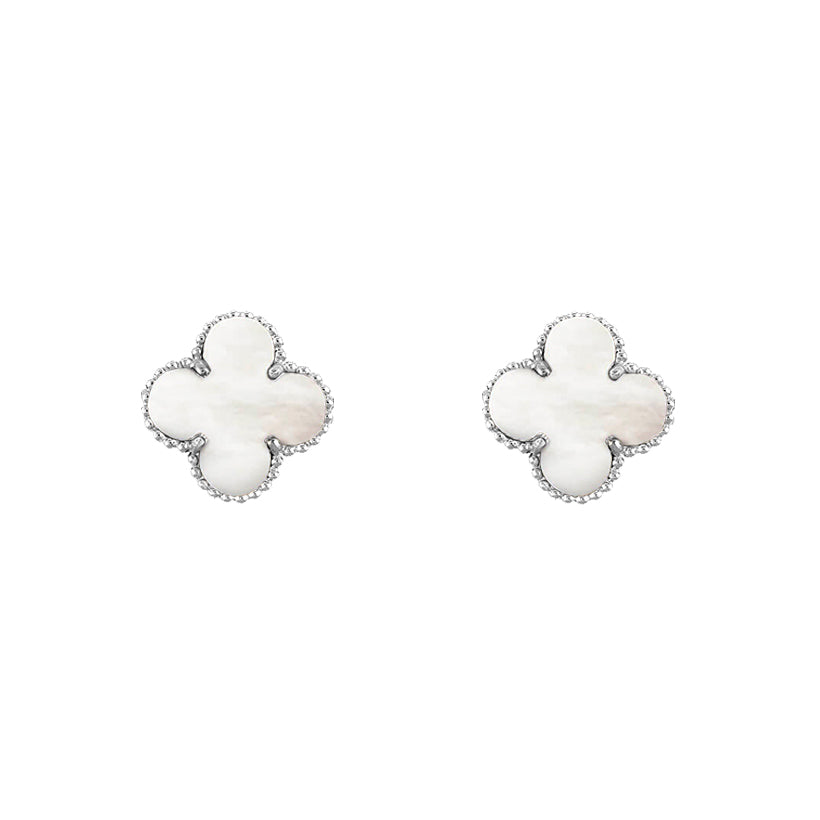 CLOVER SILVER 15MM EARRINGS COLLECTION