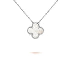 CLOVER 15MM NECKLACE SILVER COLLECTION