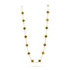 CLOVER 20 MOTIFS TIGER EYE ROSE GOLD