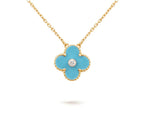 CLOVER 15MM DIAMOND SINGLE FLOWER NECKLACE COLLECTION