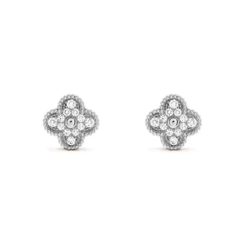 CLOVER SILVER 15MM EARRINGS COLLECTION