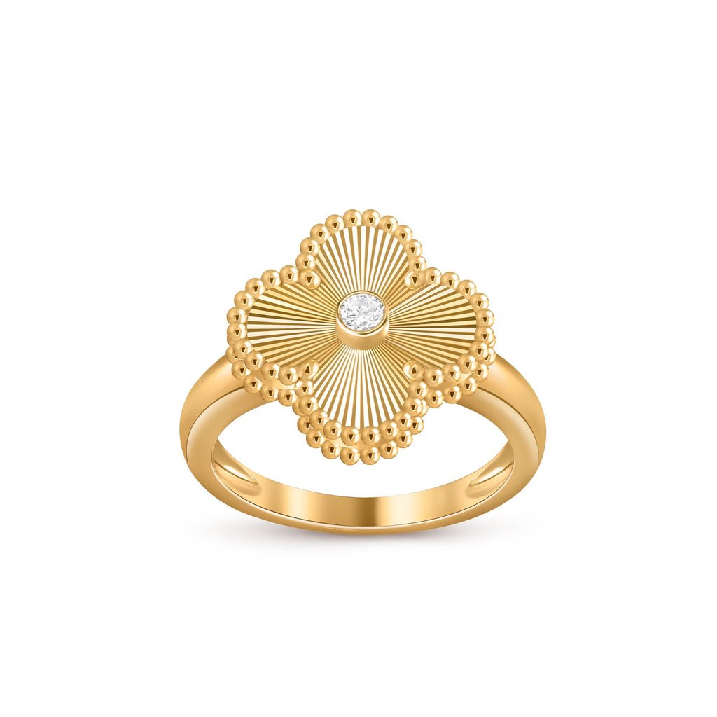 CLOVER DIAMOND RING GOLD COLLECTION