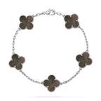 CLOVER 5 MOTIF GRAY MOP BRACELET COLLECTION