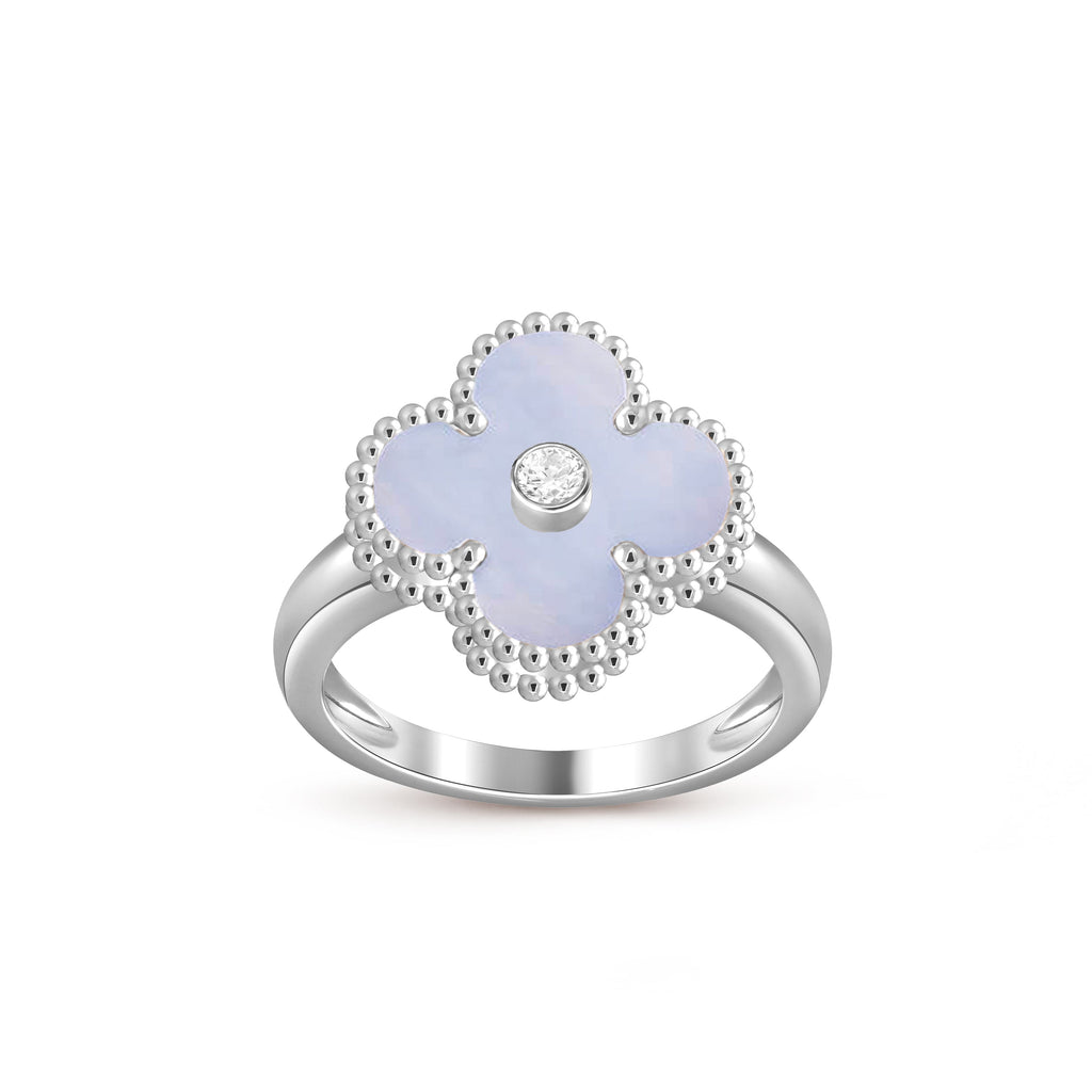 CLOVER SILVER DIOMND RING COLLECTION