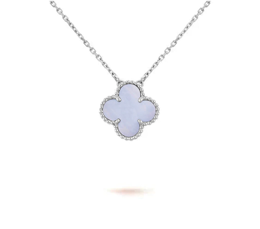 CLOVER 15MM NECKLACE SILVER COLLECTION