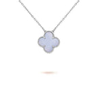 CLOVER 15MM NECKLACE SILVER COLLECTION