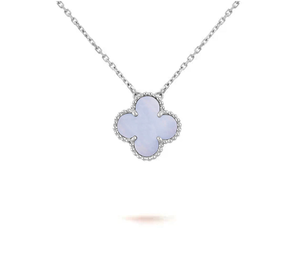 CLOVER 15MM NECKLACE SILVER COLLECTION