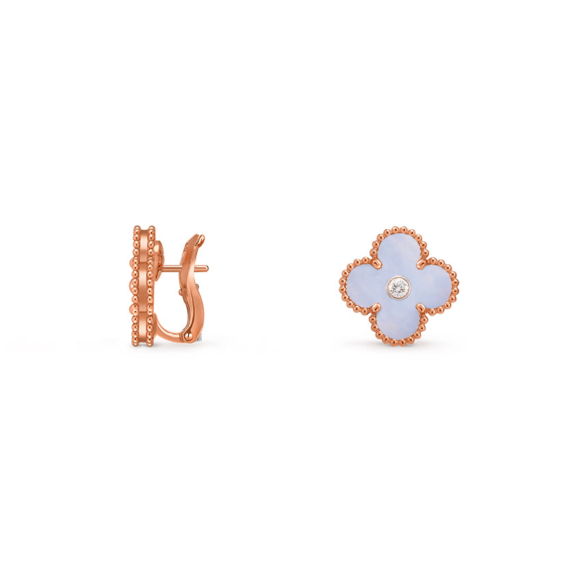 CLOVER 15MM MOP DIAMOND EARRINGS COLLECTION