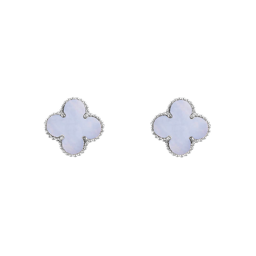 CLOVER SILVER 15MM EARRINGS COLLECTION