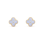 CLOVER  15MM DIAMOND EARRINGS COLLECTION