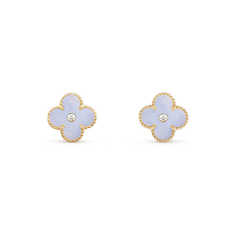 CLOVER  15MM DIAMOND EARRINGS COLLECTION