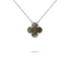 CLOVER 15MM NECKLACE SILVER COLLECTION