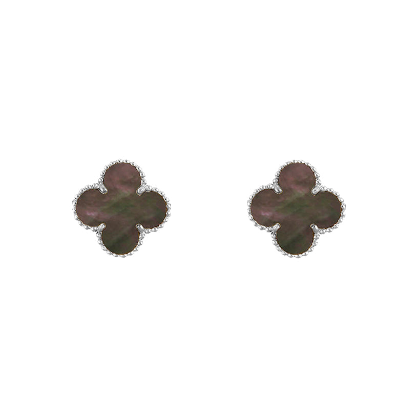 CLOVER SILVER 15MM EARRINGS COLLECTION