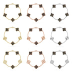 CLOVER 5 MOTIF GRAY MOP BRACELET COLLECTION
