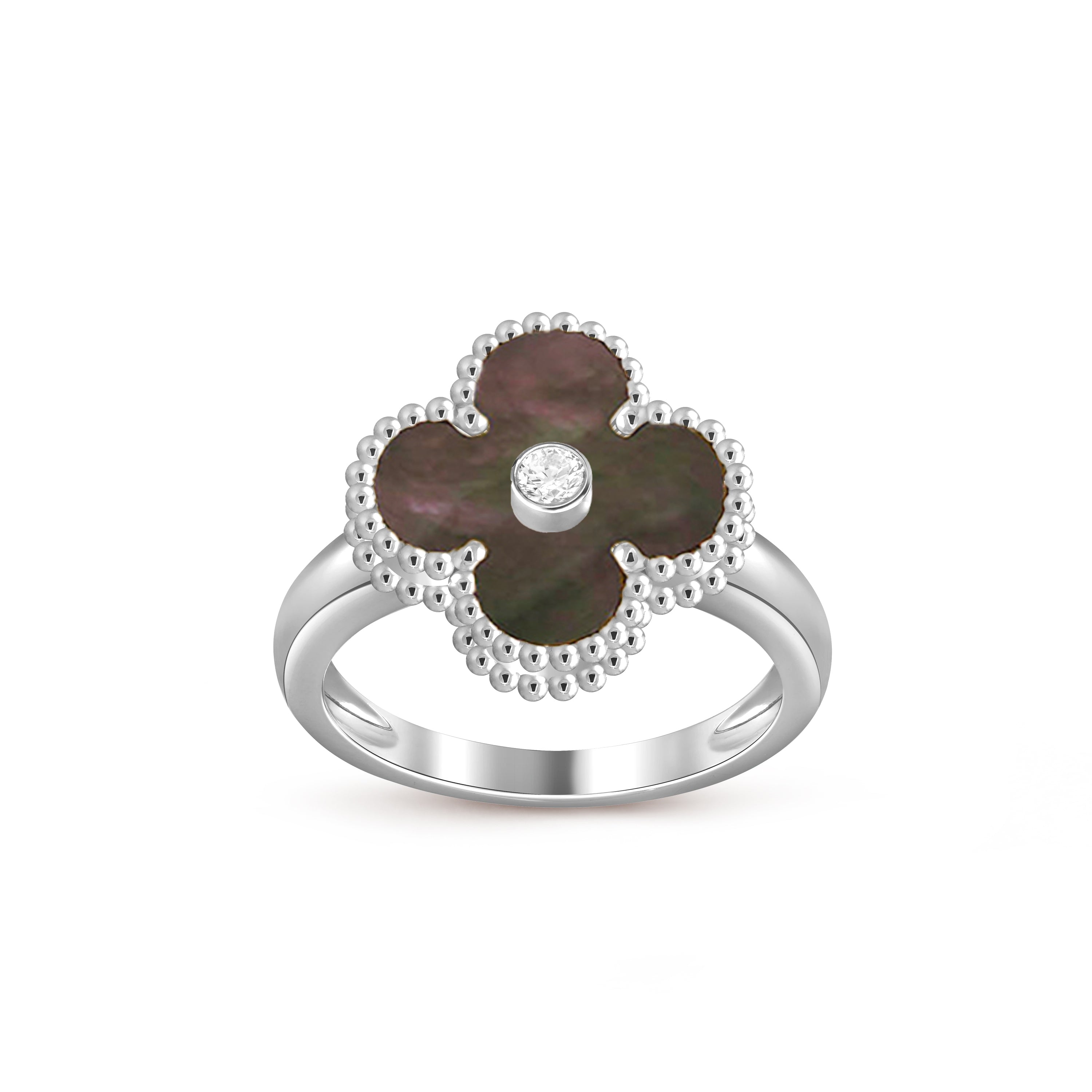 CLOVER SILVER DIOMND RING COLLECTION