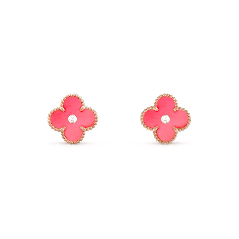 CLOVER  15MM DIAMOND EARRINGS COLLECTION