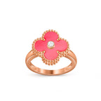 CLOVER DIAMOND RING ROSE GOLD COLLECTION
