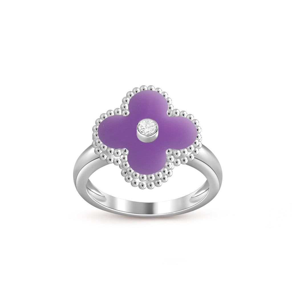 CLOVER SILVER DIOMND RING COLLECTION