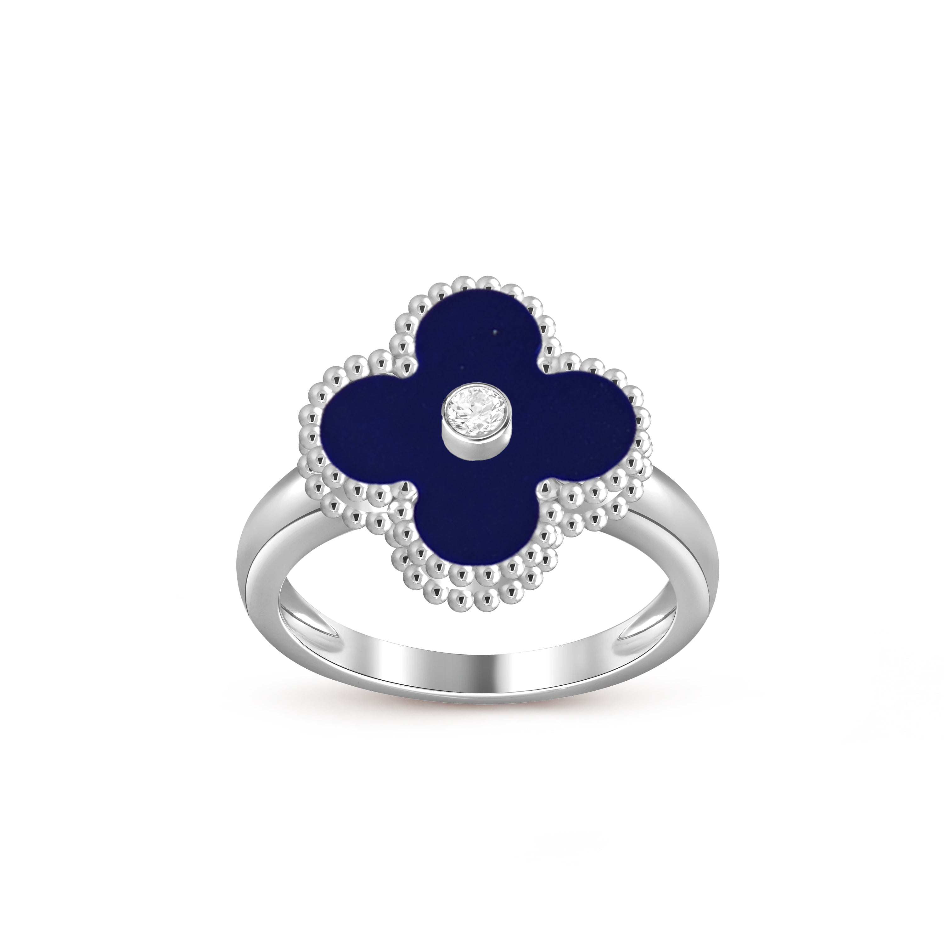 CLOVER SILVER DIOMND RING COLLECTION