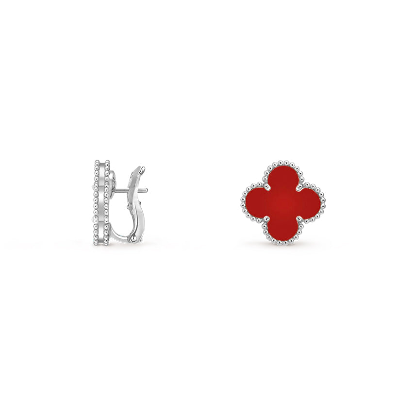 CLOVER SILVER 15MM MOP EARRINGS COLLECTION