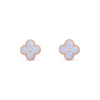 CLOVER  15MM DIAMOND EARRINGS COLLECTION